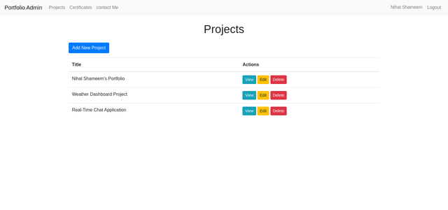 Portfolio CMS Backend